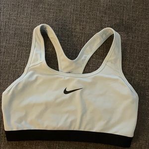 Teal blue Nike shorts bra